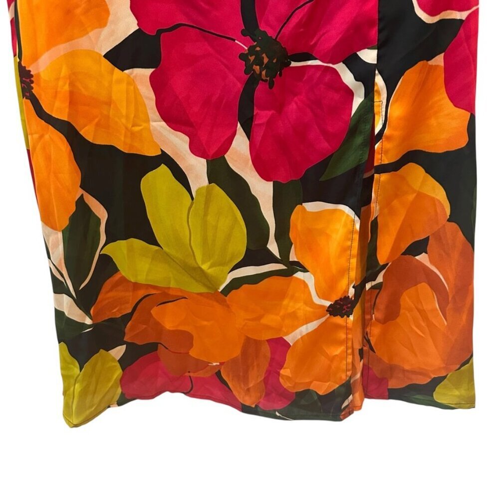 Gilli One Shoulder Floral Midi Dress, Size Large - Picture 5 of 8